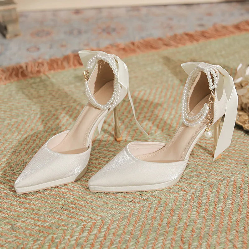 Velvet Shoes Med Square Toe Block Heels High Heeled Sandals Woman Mary Jane Espadrilles Platform Suede Medium Wedding Chunk