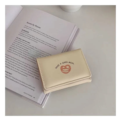Cute Bread Wallets for Women Ins Korean Style Fashion Simple Designer Card Wallet Square Leather Original Aesthetic Bags