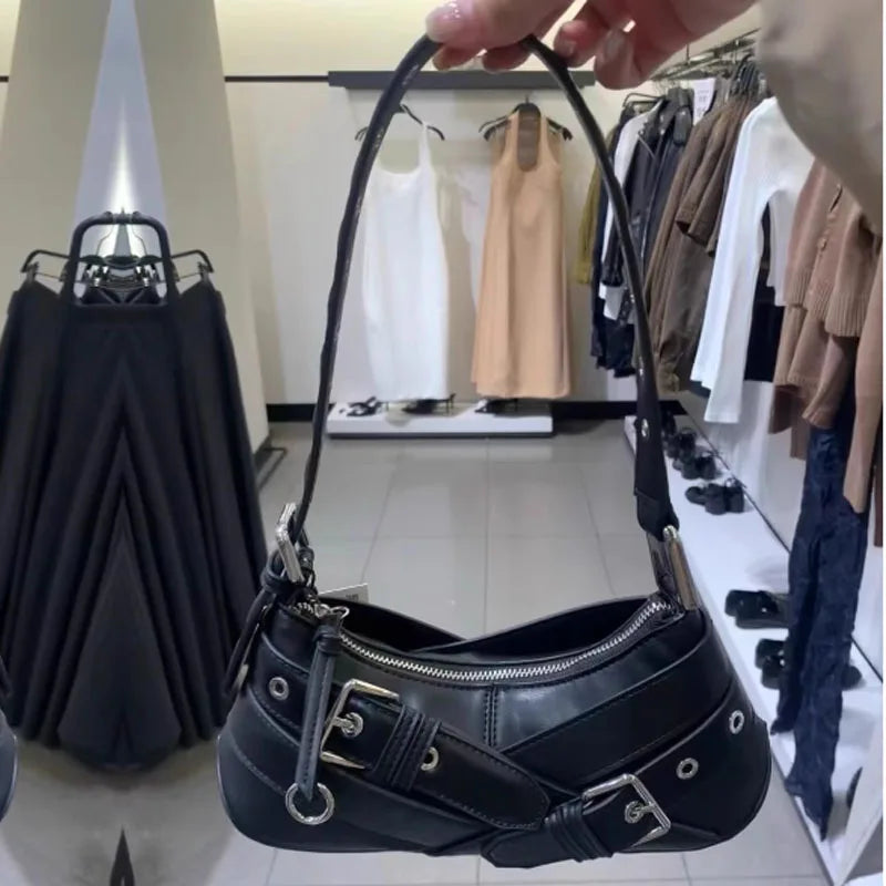 Retro Women Handbag PU Leather Shoulder Totes Underarm Vintage Top Handle Bag Female Small Women Bag