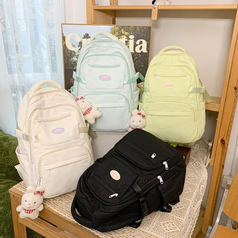 New Multi-pocket Women Backpack High Quality Youth Waterproof Backpacks for Teenage Girls Boys Laptop School Bag Bagpack