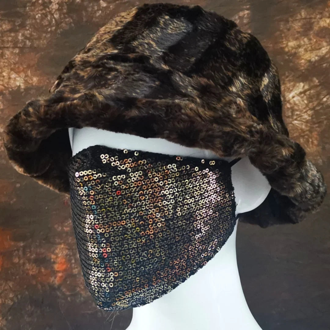 Winter 58-60cm XL Faux Fur Bucket Hat For Women Outdoor Warm Luxury Oversize Fisherman Hat Girl Trendy Party Long Fur Panama Cap
