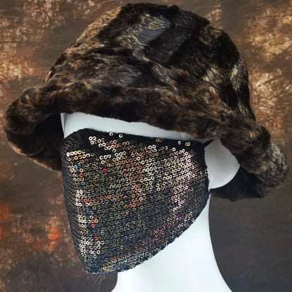 Winter 58-60cm XL Faux Fur Bucket Hat For Women Outdoor Warm Luxury Oversize Fisherman Hat Girl Trendy Party Long Fur Panama Cap