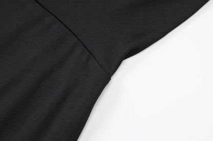 women's sexy hollow out swinging neck backless princess style slim fit bag hip slit hanging neck dress
