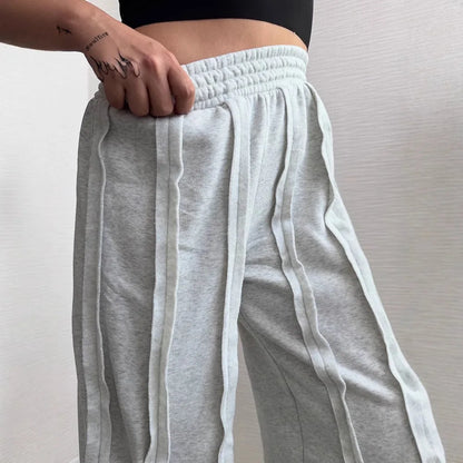 American affixed cloth leisure loose fall and winter sports bar a wind restoring ancient ways street hip-hop y2k female trousers