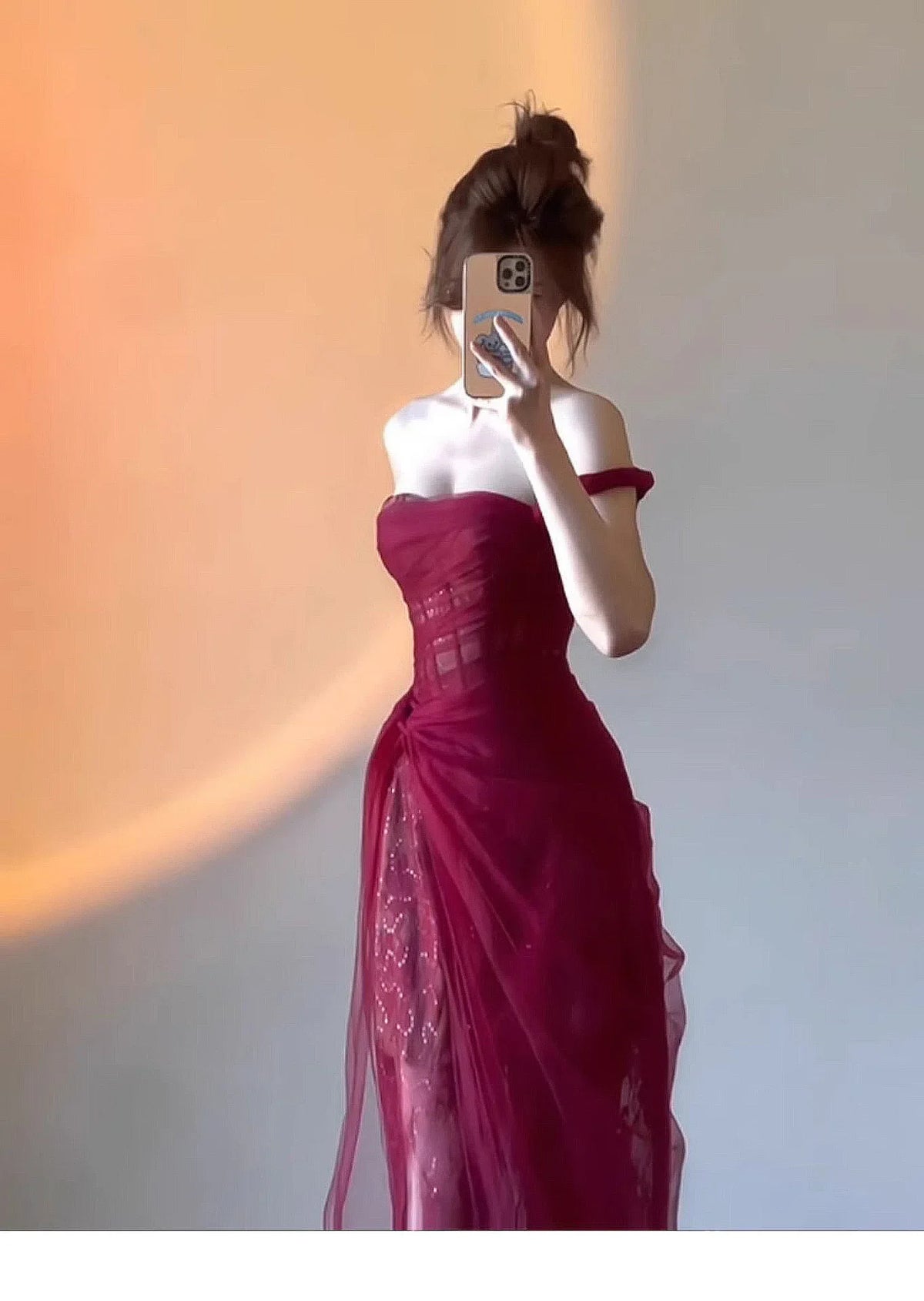 Women Vintage Red Sexy Strapless Sleeveless Lace Mesh Maxi Dress Elegant Christmas Evening Slim Long Dress Vestidos