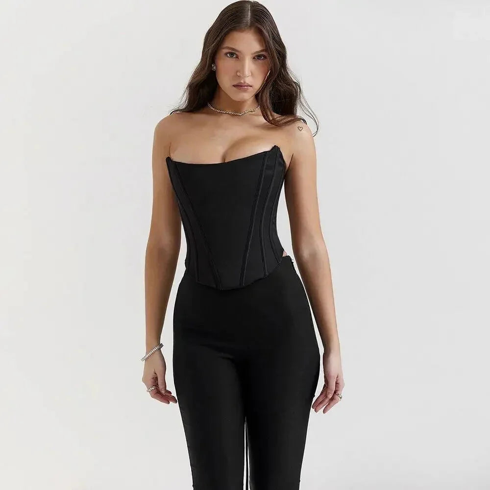 Strappy Backless Mini Strapless