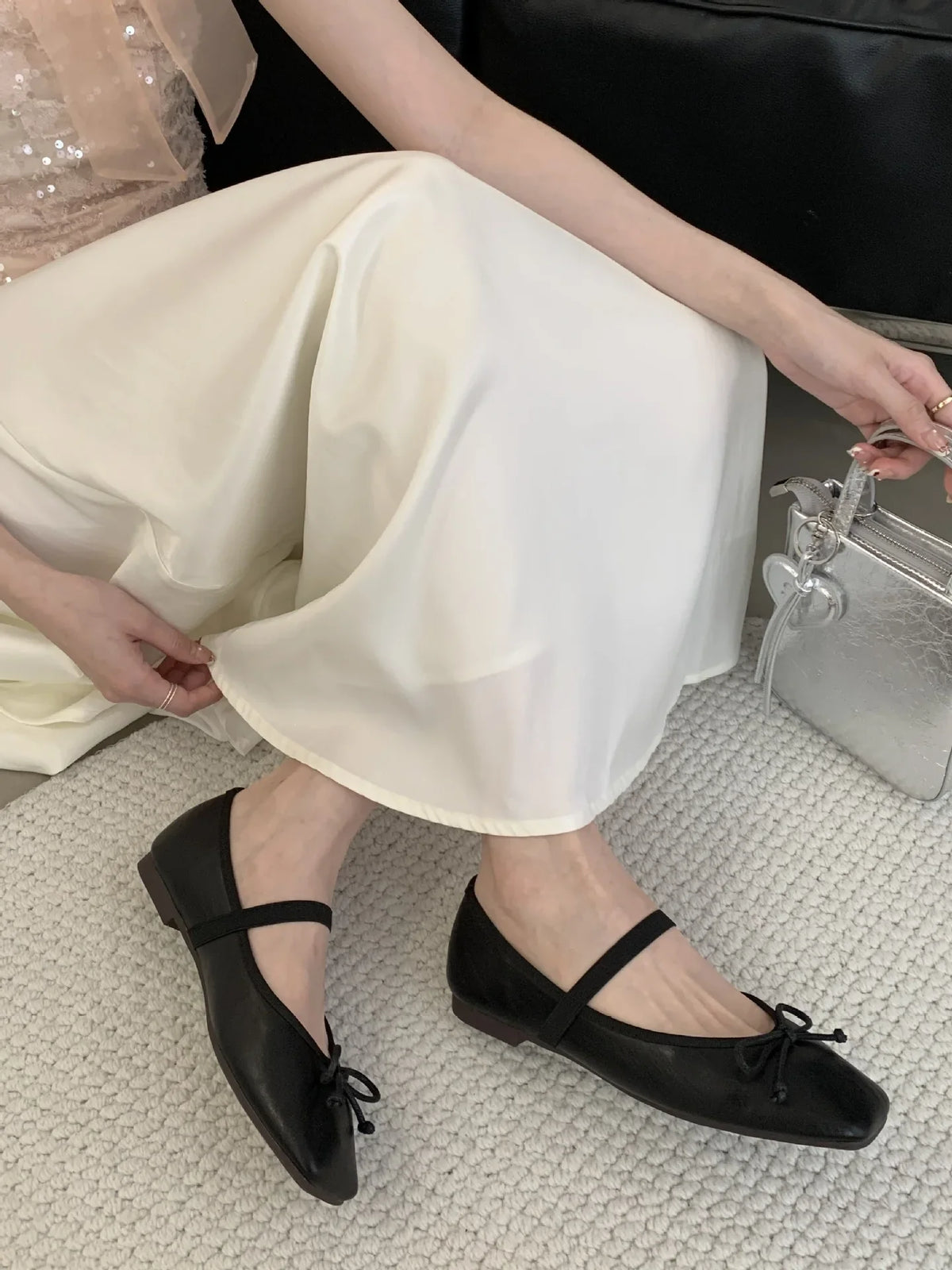 Summer Shoes Ladies Low Heels Round Toe Soft Shallow Mouth Casual Female Sneakers Bow-Knot 2025 Comfortable Butterfly New Flower