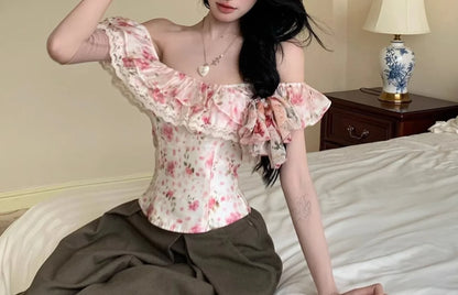 Floral Print Women's Summer Stylish Hot Dress Shirt Top