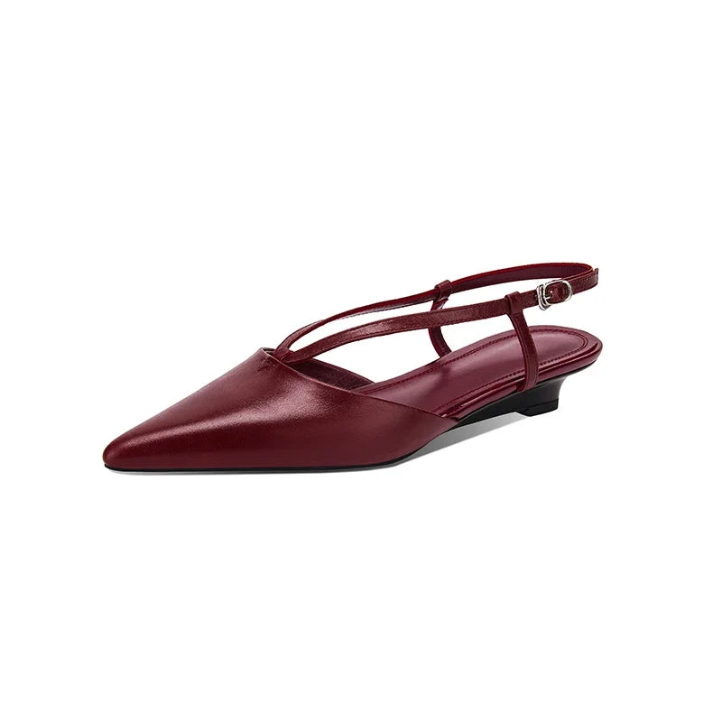 Sandals Women 2024 Concise Style Pointed Toe Sandals for Girls Women Sexy Low Heel Summer Party Sandalias