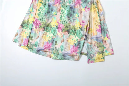 Hollow Metal Decals Dress Women Side Slit Backless Pleated Patchwork Sleeveless Colorful Beach Vacation Party Bodycon