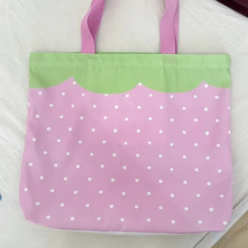 Patchwork Contrast Color Kawaii Dot Underarm Bag Sweet Y2k Aesthetic Cute Women's Handbags Casual All Match Simple Shoulder Bags