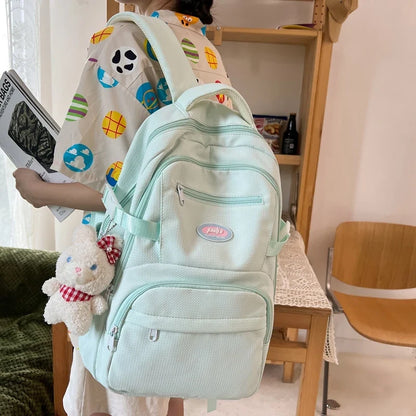 New Multi-pocket Women Backpack High Quality Youth Waterproof Backpacks for Teenage Girls Boys Laptop School Bag Bagpack