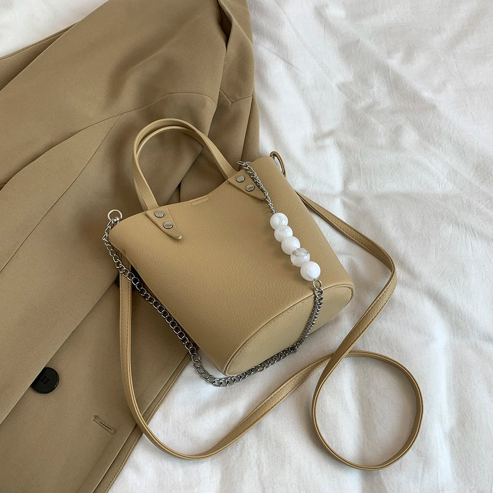 2 Sets Bucket Tote Bags PU Leather Shoulder Crossbody Bags For Women Fashion Large Travel Bag Designer Luxury Lady Underarm Bag