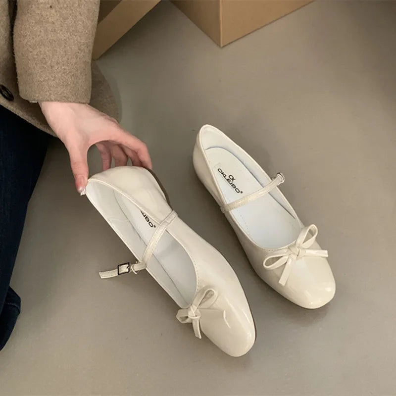New Women Flat Shoes Fashion Shallow Ladies Casual Soft Mary Jane Shoes Outdoor Dress Flat Ballet Shoes