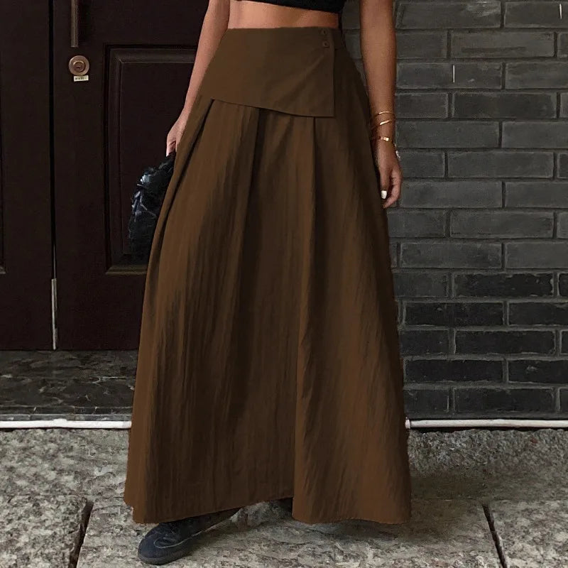 Autumn Women Solid Slim Fishtail Skirt Spring In Elegant Fashion High Waist Fold Skirts Lady Causal Street Short Dress Sexy