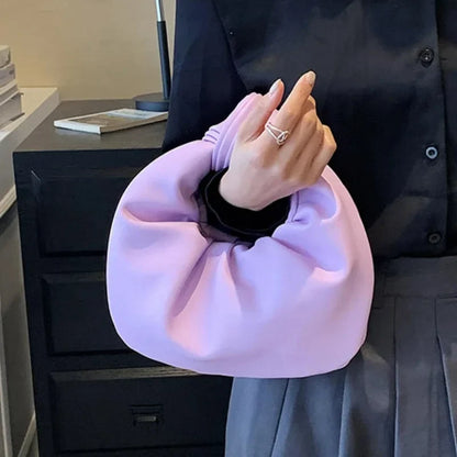 Top-Handle Bags for Women Japanese Fairy Elegant Y2k Aesthetic Handbags Sweet Fashion Office Lady Chic All Match Solid Clutches