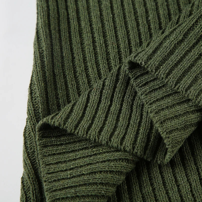 Casual Striped Knitted Sweater Basic V-Neck Long Sleeve Pullovers Women Autumn Winter Fashion Streetwear Ladies