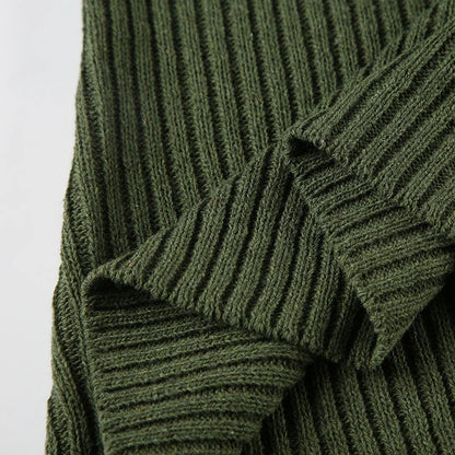 Casual Striped Knitted Sweater Basic V-Neck Long Sleeve Pullovers Women Autumn Winter Fashion Streetwear Ladies