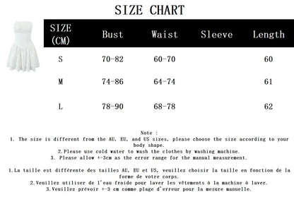 Lace Trim Patchwork White Dresses For Women New Strapless Sleeveless Tiered Mini Dress Summer Sweet Fashion Sexy A-line Vestidos