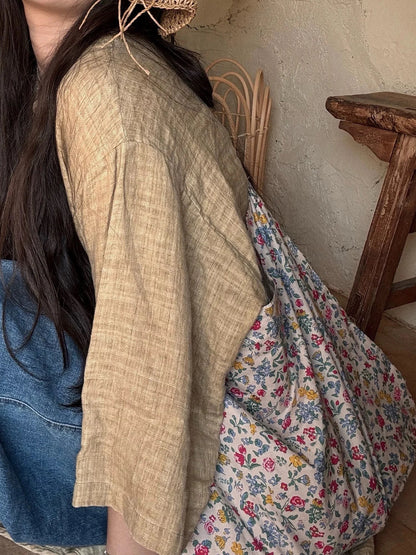 Niche Floral Single Shoulder Crossbody Women's Bag