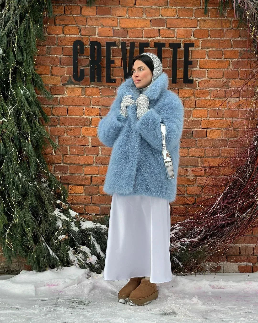 Luxury Thick Warm Women Coats Turn-down Collar Faux Fur Pocket Jackets Outwears Autumn Winter Soft Fluffy Ladies Overcoat