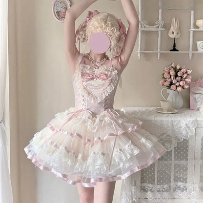 Silk Satin Short Suspender Skirt Ballet Style Adult Ceremony Birthday