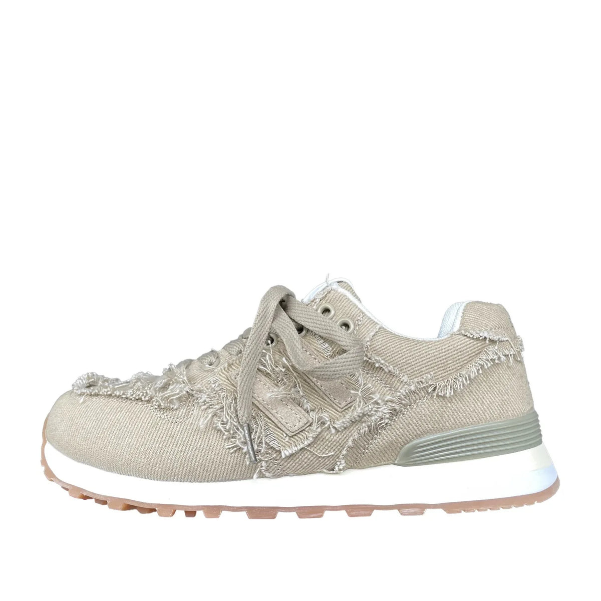 Shoes Woman Round Toe Casual Female Sneakers Espadrilles Platform New Retro Sports Fabric Fretwork Lace-Up Rubber Solid Lei