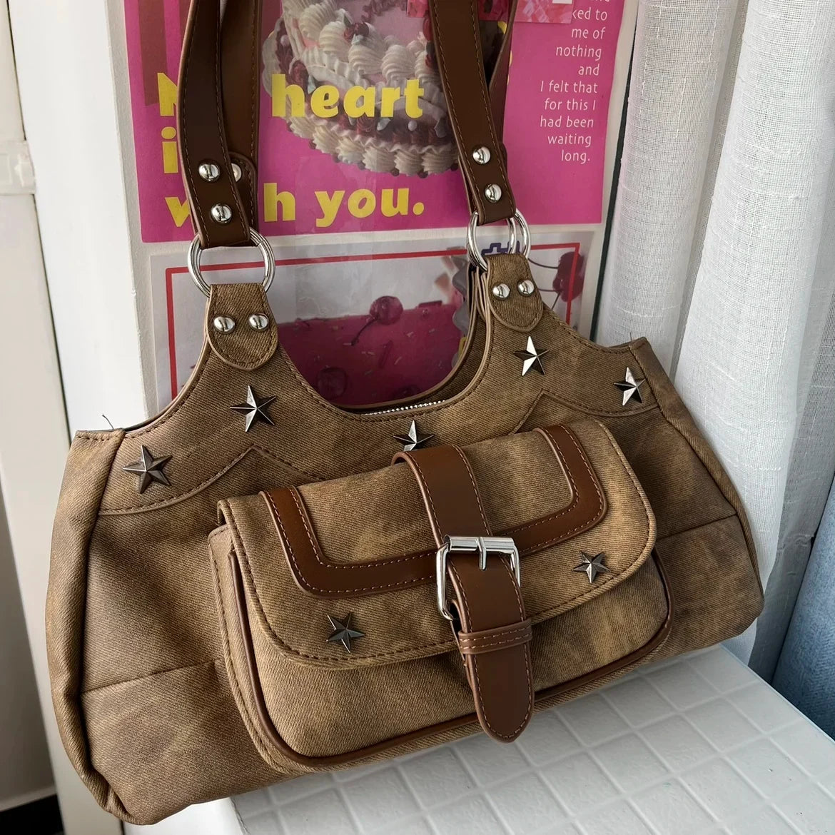 Cool Women Shoulder Bags Y2K Bag Luxury Leather Crossbody Bag Solid Color Messenger Bag Purse Hobos Handbags bolsa