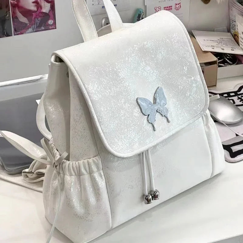 Fashion Chic All Match Women Backpack Sweet Backpack Casual Trendy Schoolbags Y2k Aesthetic Korean Simple Backpacks for Students