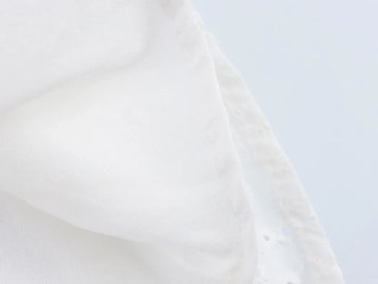 Lantern Sleeve Flower Embroidery Short Dress Elastic Waist A-line White Women Dress Vacation Casual Summer Dresses