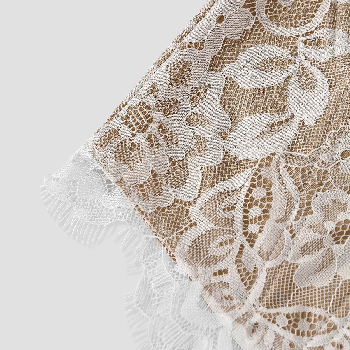 Sexy French Printed Corset Lace Steel Ring Fishbone Rib Ribbed Plunge Bra