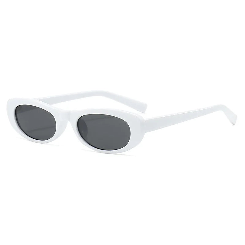Fashion Cat Eye Sunglasses Women's Luxury Brand Small Oval Black Sun Glasses Women Goggle Trends Rectangle Eyewear UV