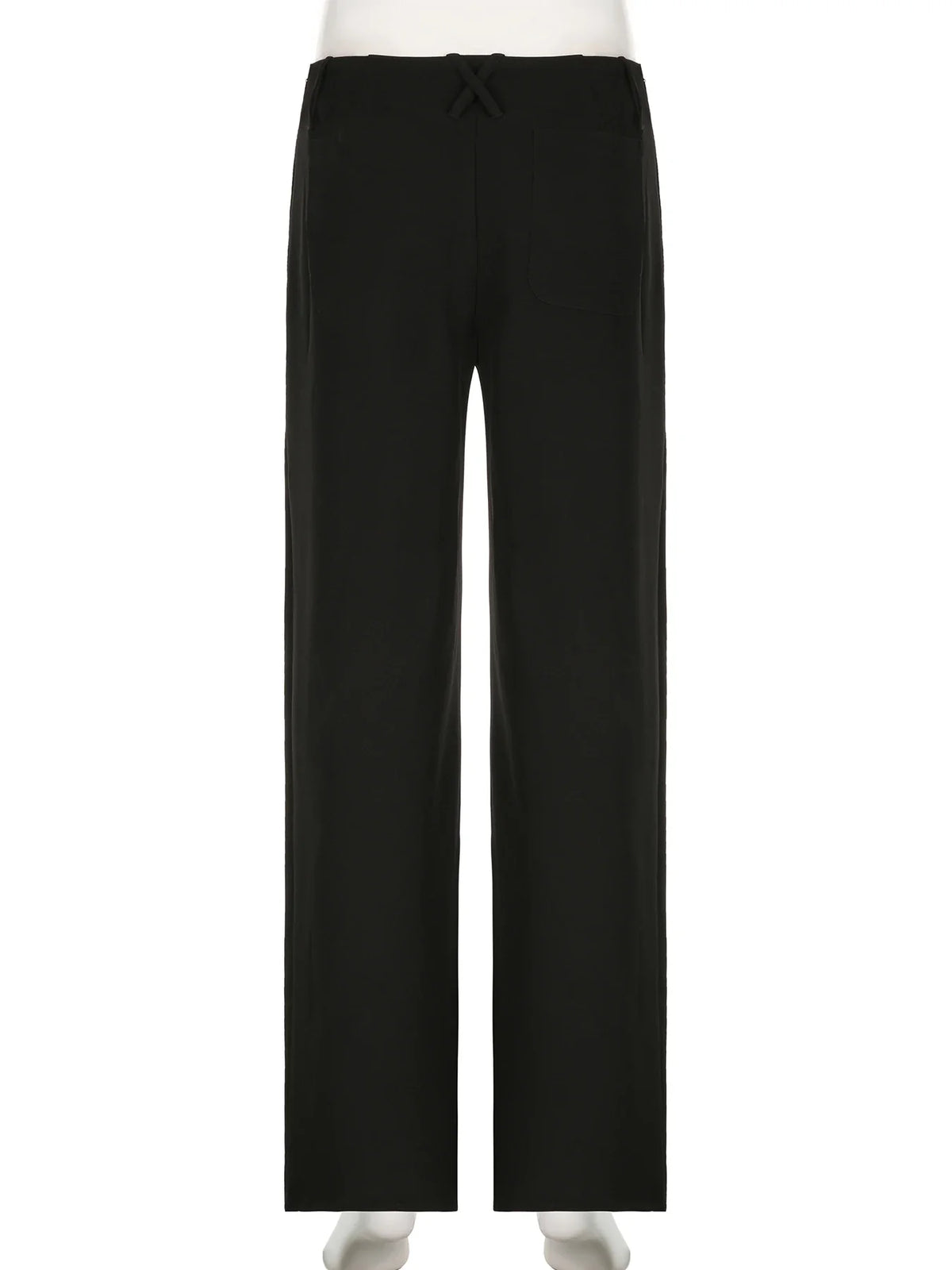 Casual Loose Solid Suitpants Office Lady Basic Mid-Waisted Straight Wide Leg Pants Women Summer Fashion Streetwear