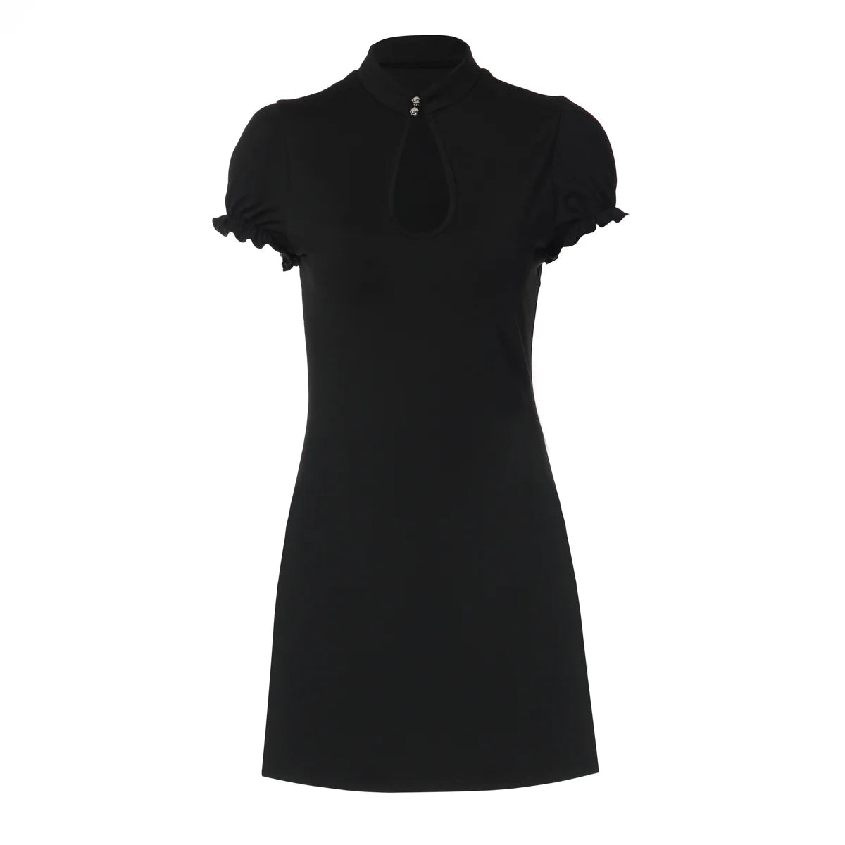 Club Dress for Women Spring New Sexy Slimming Low Cut Short Sleeve Party Dress