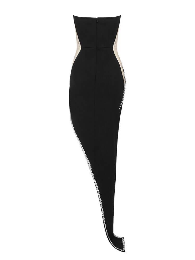 Strapless Embellished Bandage Mini Dress