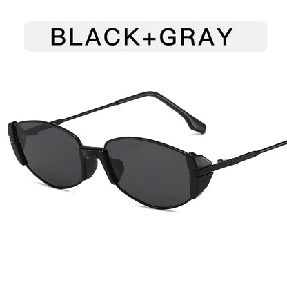 Trendy Small Square Women's Sunglasses Metal Frame Sun Glasses Vintage Shades UV400 Eyewear Narrow Eyeglasses Driver Goggle