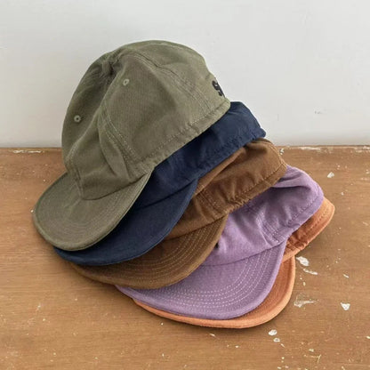 Japanese Retro Soft Brim Yuppie Men's Hat Summer Outdoor Leisure Sun Protection Street Trend Versatile Baseball Caps for Women