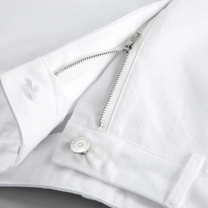 High Street White Straight Versatile Casual Pants Autumn Winter Fashion New Style Trousers