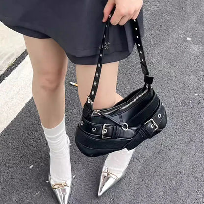 Retro Women Handbag PU Leather Shoulder Totes Underarm Vintage Top Handle Bag Female Small Women Bag