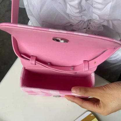 2024 New Women Fashion Fairy Plaid Shoulder Bag All Match Elegant Office Lady Handbag Casual Y2k Aesthetic Trendy Crossbody Bags