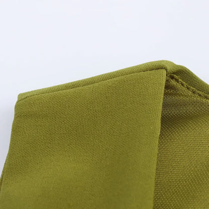 Chic Vintage Green Women's Dress V Neck Strap Sleeveless Shift Mini Dress Fashion 2025 Elegant Evening Dress