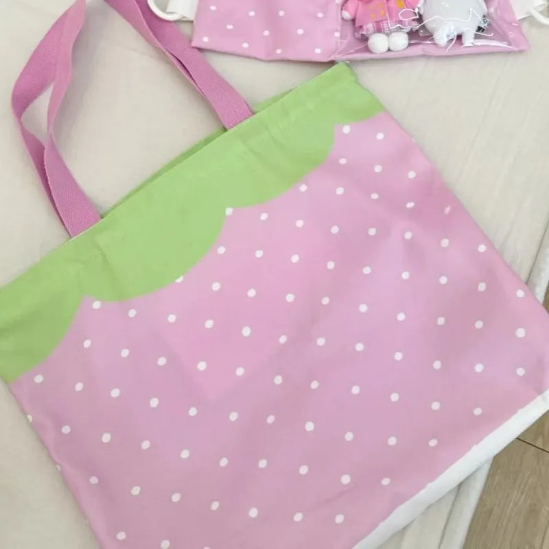Patchwork Contrast Color Kawaii Dot Underarm Bag Sweet Y2k Aesthetic Cute Women's Handbags Casual All Match Simple Shoulder Bags