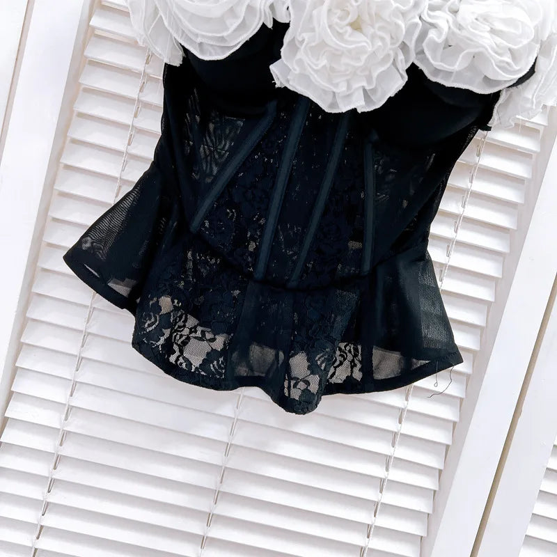 Fashion Jacquard Ruffled Tank Tops for Women Sexy Short Slim Sleeveless Tops Female Summer New Clothing Y3967