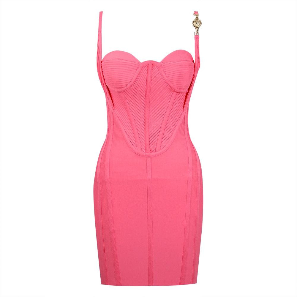 Strapless Corset Bodice Bodycon Mini Dress