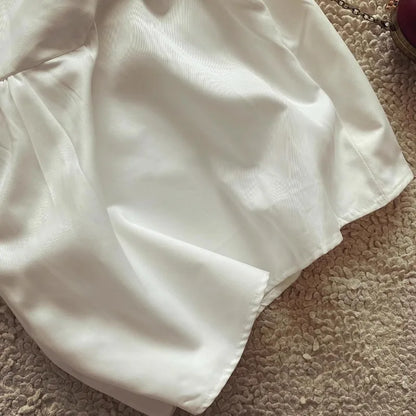 white summer sweetie flare mini dress V-neck sleeveless elegant party dress new hot girl chic women dresses