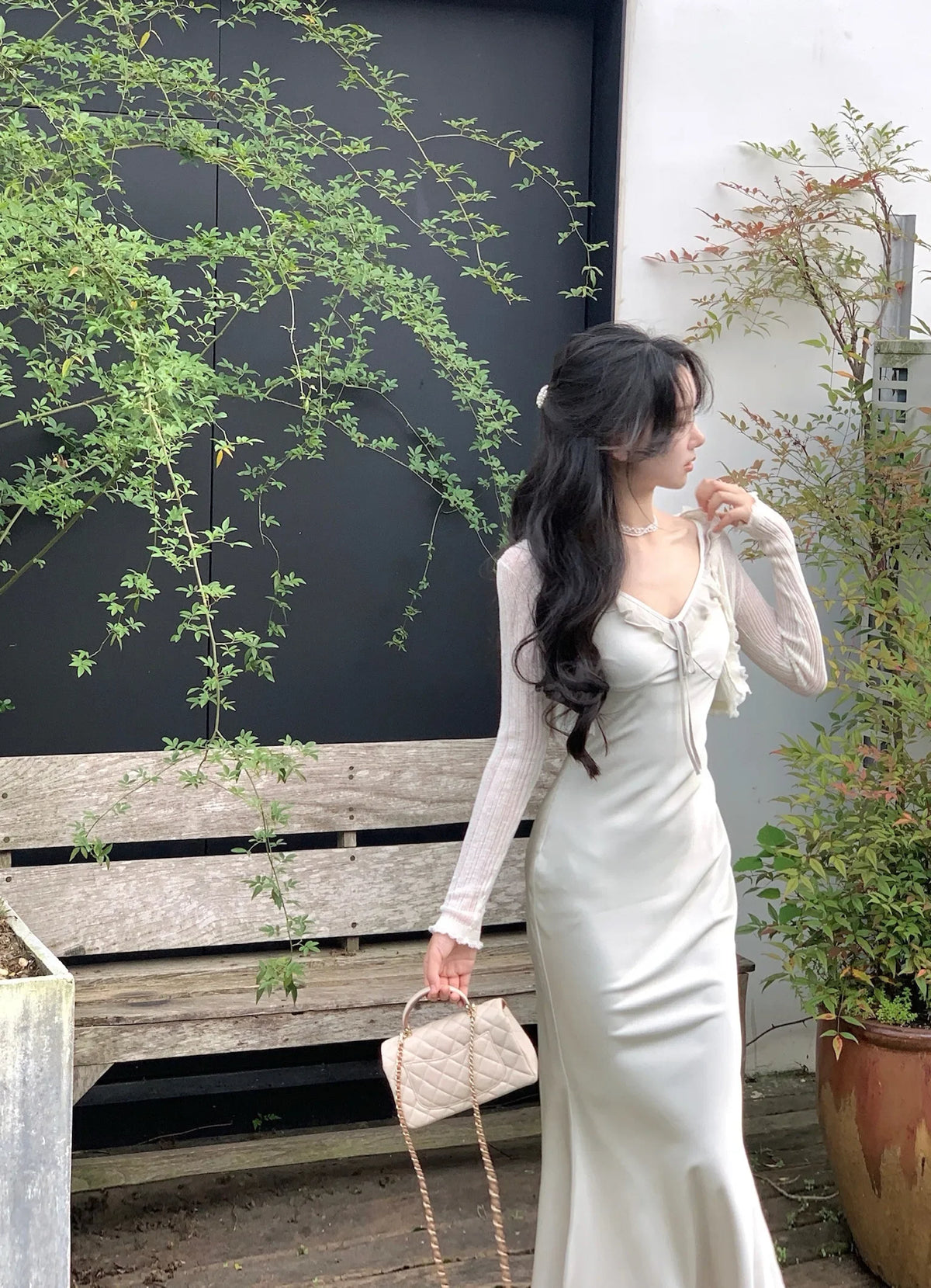White Satin Spaghetti Strap Long Dresses for Women Summer New Elegant Party Sweet Sleeveless Female Clothing Holiday Casual