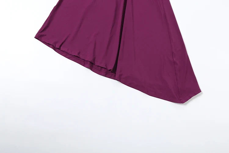 Chic Ruched Elegant 2 Piece Set Woman Trend V-Neck Backless Short Sleeve Crop Tops+Low Waist Mid Skirt Fashion Suit