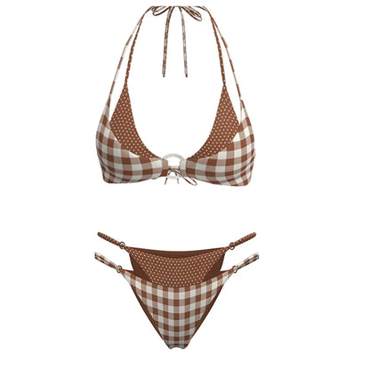 Sexy Underwire Bikini Ruffle Swimsuit Women Swimwear High Leg Two Piece Bathing Suit Beachwear Summer Biquini