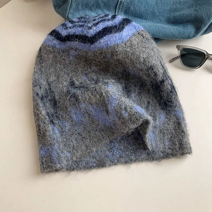 Knitted Beanies Cap For Men&Women Winter Warm Unisex Hooded Hat Neck Collar Scarf Cap Ski Beanie Cold Hats Balaclava Caps Bonnet