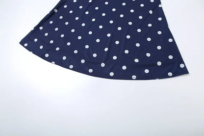 Sexy Polka Dot Print 2-Piece Set Women Halter Bandage Halter Backless Sleeveless Mini Tops+Straight Skirt Matching Suit